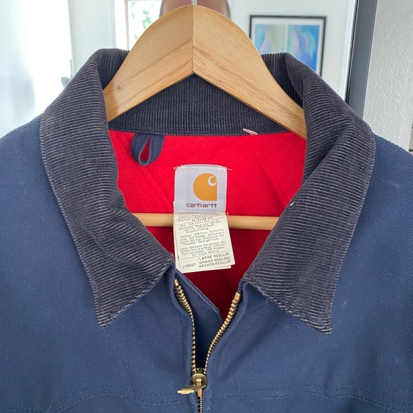 Thermal Carhartt Navy Work Jacket - Picture 2 of 2